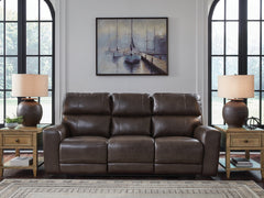 3 Brothers Decor - Ashley Furniture - Crossplex Living Room - PWR REC Loveseat/CON/ADJ HDRST / Smoke - PCU6450618