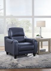 3 Brothers Decor - Ashley Furniture - Mercomatic Living Room - PWR Recliner/ADJ Headrest / Ocean - U7531113