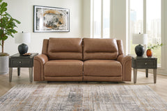 3 Brothers Decor - Ashley Furniture - Trasimeno Living Room - 2 Seat PWR REC Sofa ADJ HDREST / Caramel - U8281547