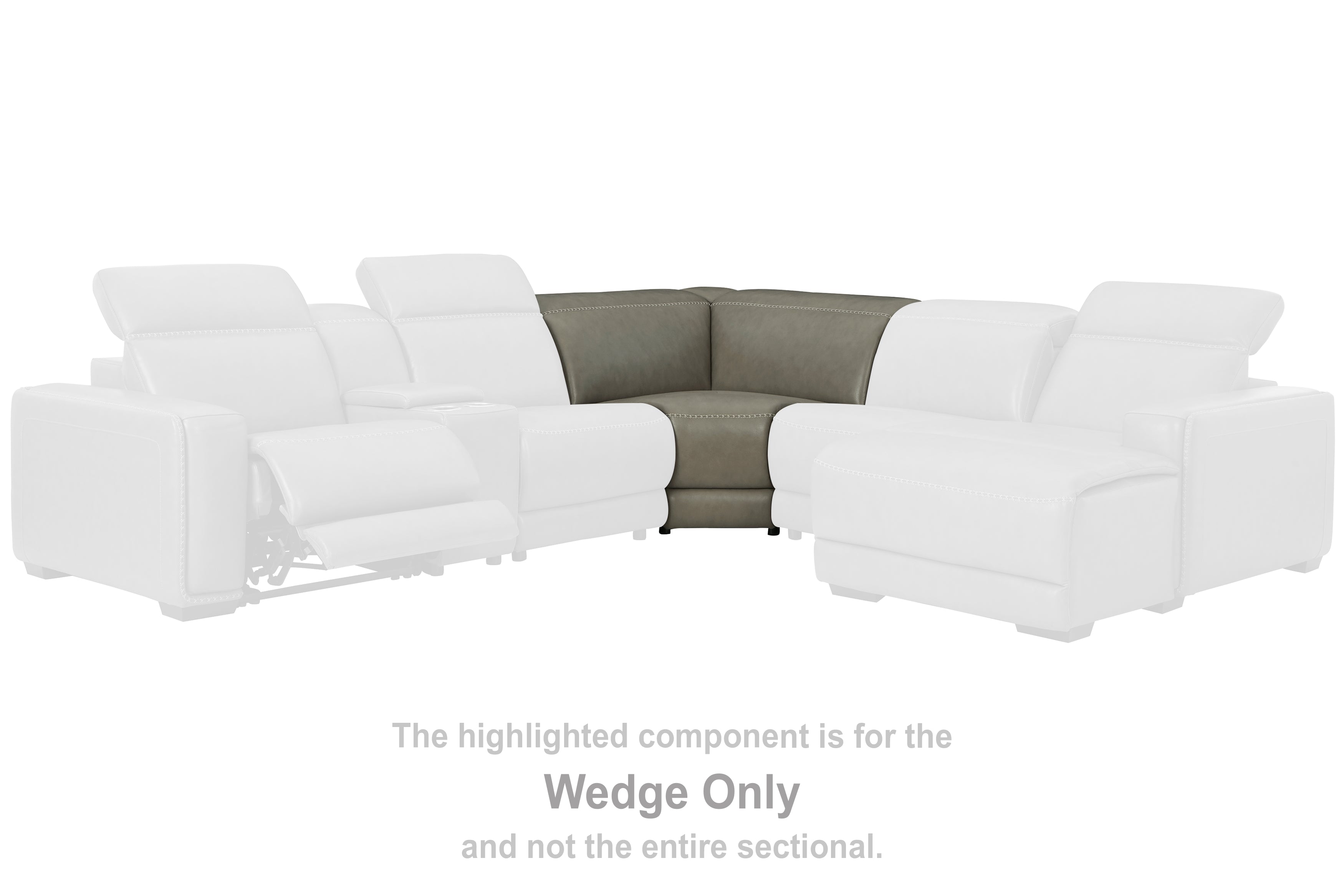 3 Brothers Decor - Ashley Furniture - Correze Sectional - Wedge / Gray - U9420277