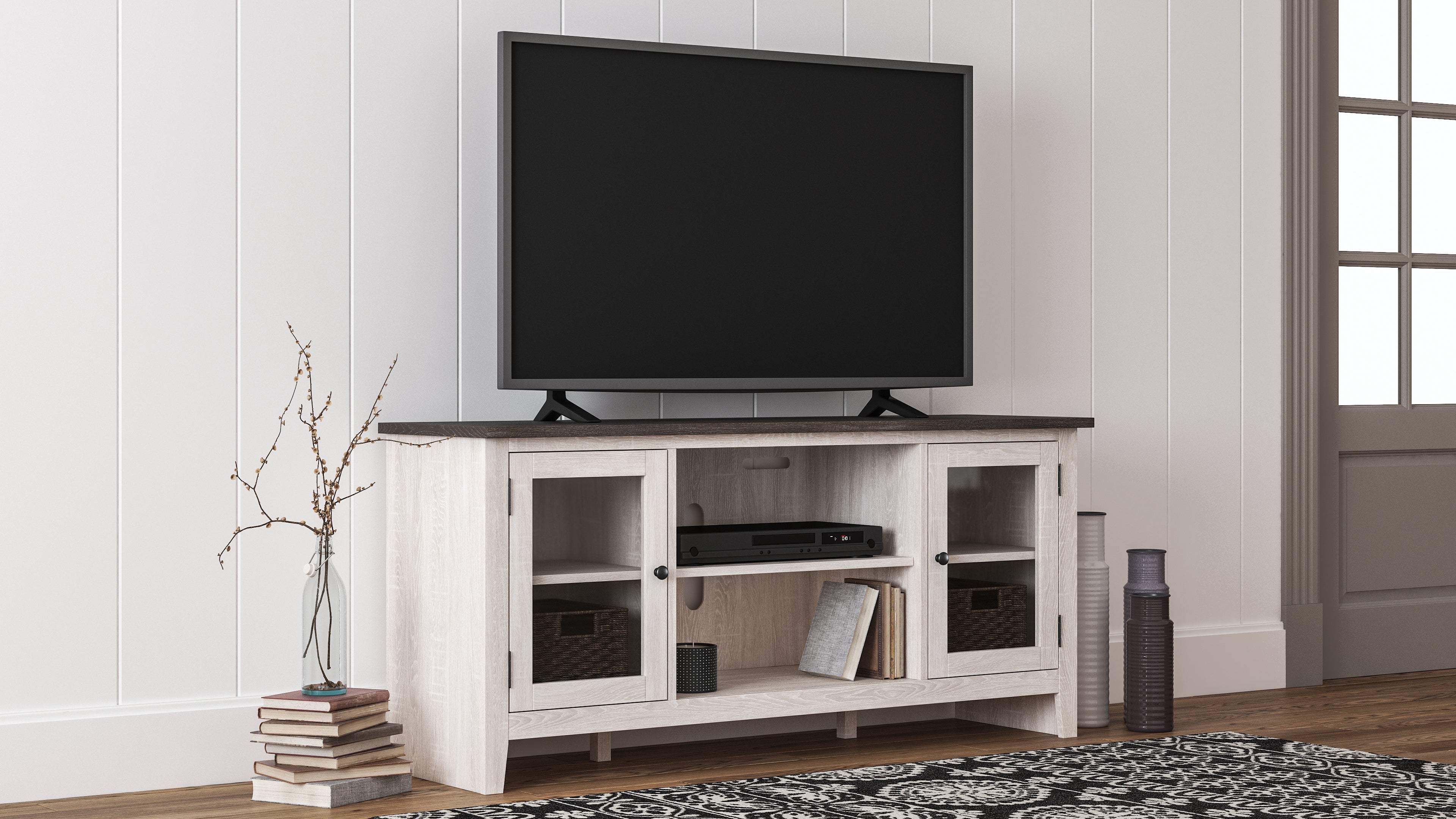 3 Brothers Decor - Ashley Furniture - Dorrinson 60" TV Stand - 60" / Two-tone - W287-68