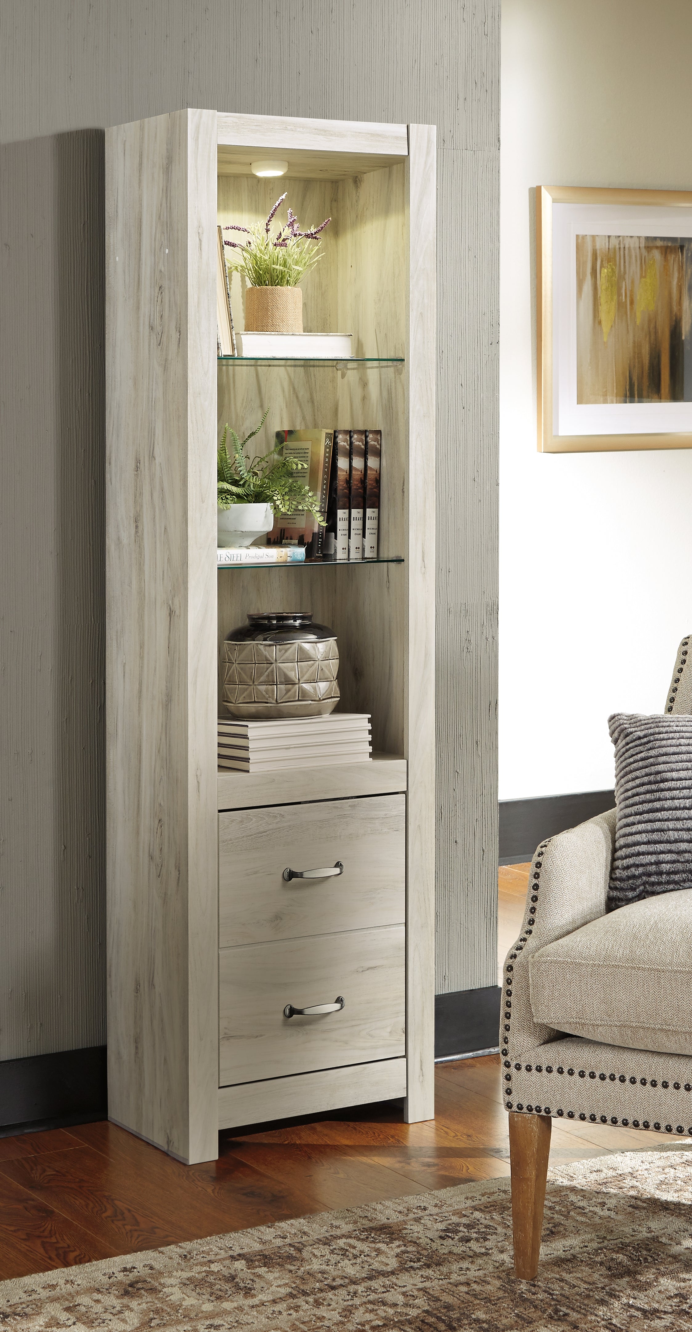 3 Brothers Decor - Ashley Furniture - Bellaby Entertainment Center - Pier / Whitewash - W331-24