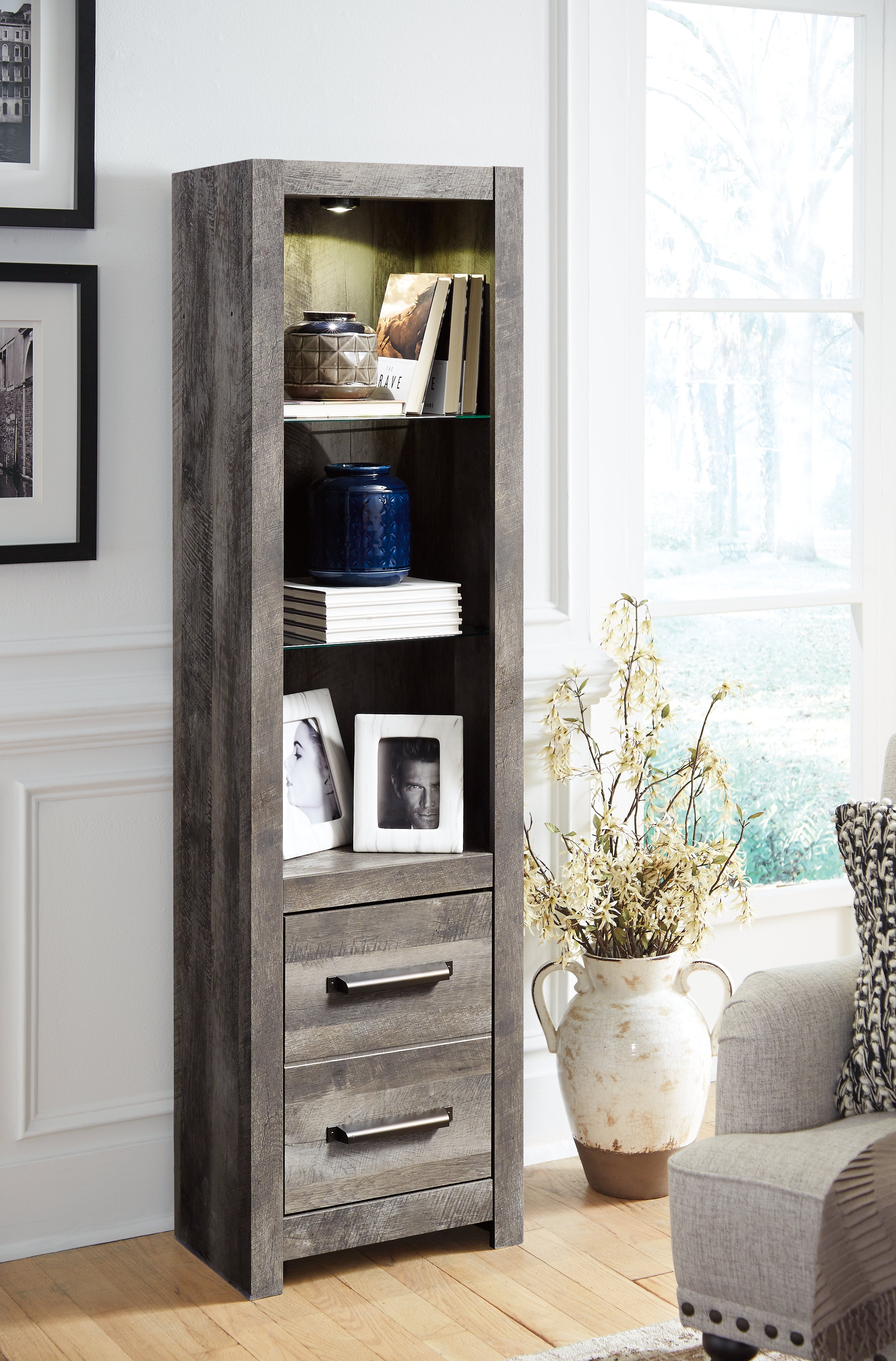 3 Brothers Decor - Ashley Furniture - Wynnlow Entertainment Center - Pier / Gray - W440-24