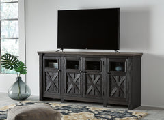 3 Brothers Decor - Ashley Furniture - Tyler Creek 74" TV Stand - 74" / Black/Gray - W736-68