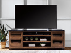 3 Brothers Decor - Ashley Furniture - Kallari 84" TV Stand - 84" / Warm Brown/Black - W737-78