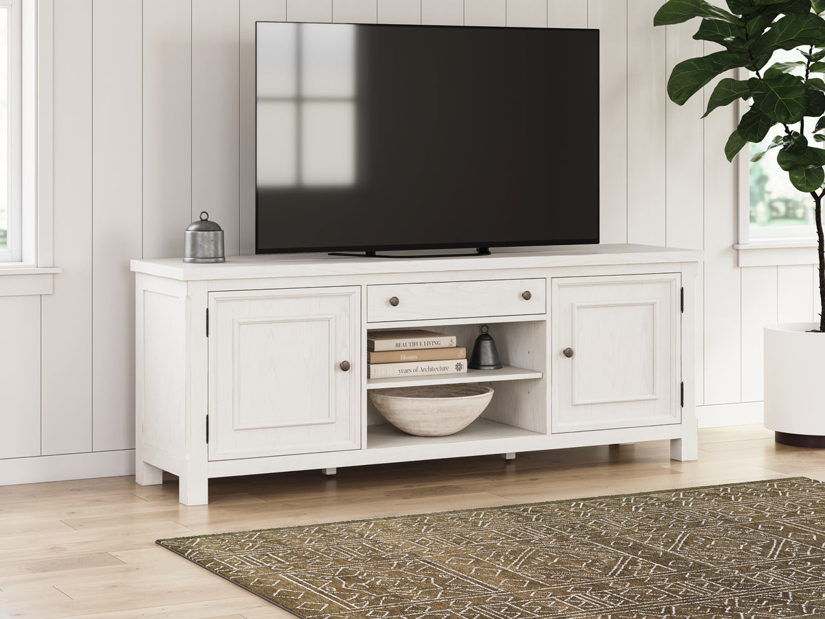 3 Brothers Decor - Ashley Furniture - Robbinsdale 72" TV Stand - 72" / Antique White - W742-68