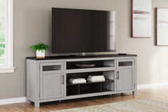 3 Brothers Decor - Ashley Furniture - Darborn 88" TV Stand - 88" / Gray/Brown - W796-68