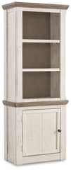 3 Brothers Decor - Ashley Furniture - Havalance Left Pier Cabinet - Left Pier Cabinet / Two-tone - W814-33