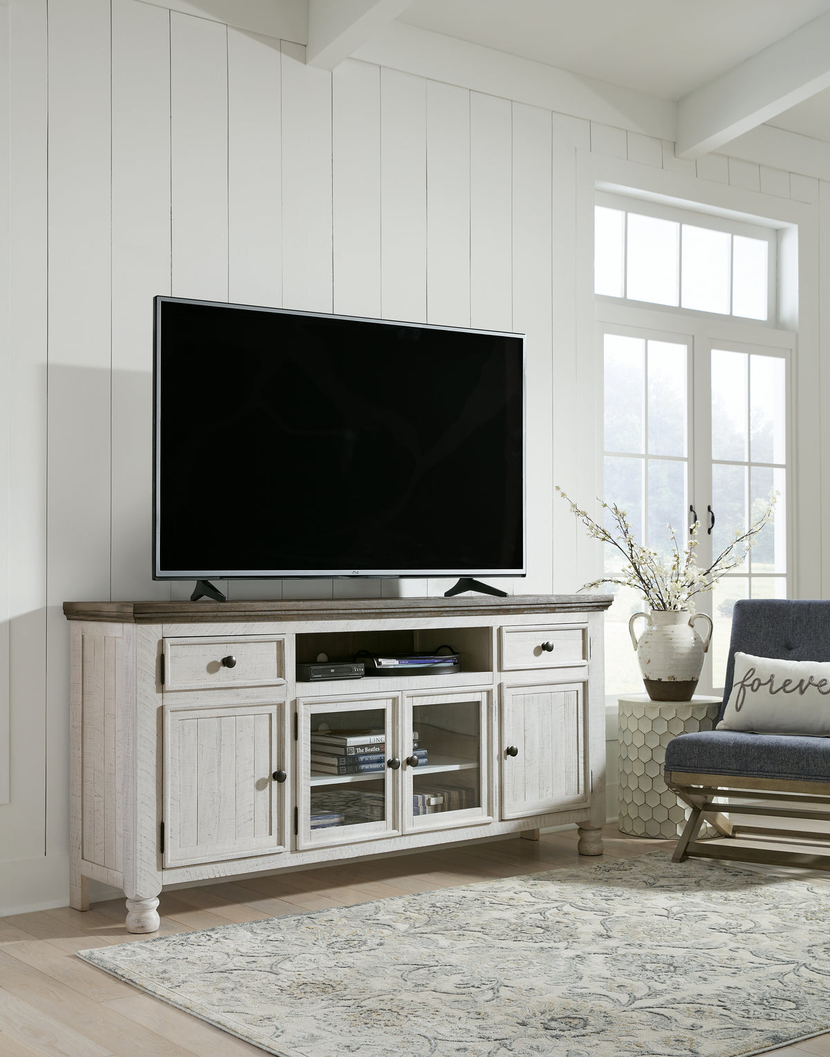 3 Brothers Decor - Ashley Furniture - Havalance TV Stand - TV Stand / Two-tone - W814-68