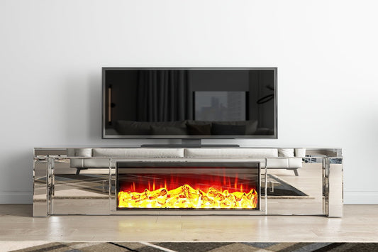 JA2210 TV Stand Fireplace