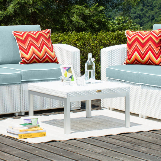 Lagoon MAGNOLIA 3 pcs Patio Furniture Set with Blue Cushions